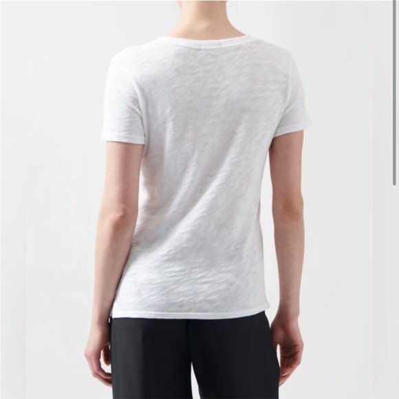 ATM SLUB JERSEY SCHOOLBOY V-NECK TEE WHITE SIZE XS - Picture 2 of 9